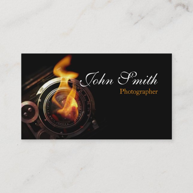 Photographer Business Cards Visitkort (Framsida)