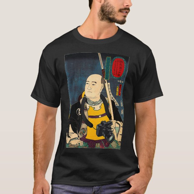 Photographer Funny Photographer Camera Samurai T Shirt (Framsida)