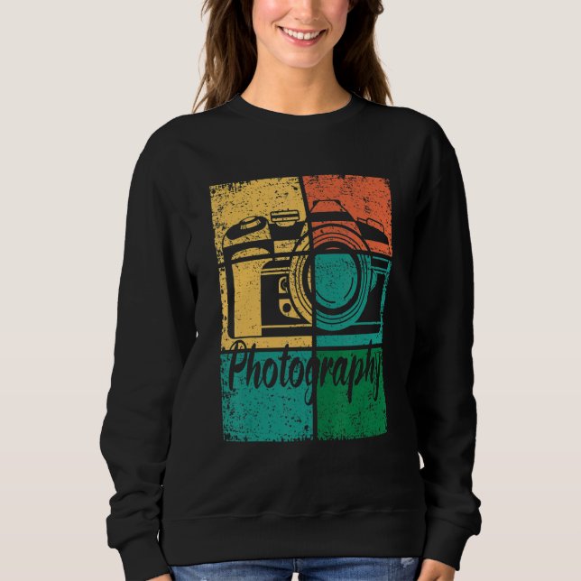 Photographer Photography SLR Camera T Shirt (Framsida)