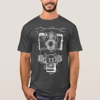 Photography Älskare Gift Camera Vintage Patent Pri T Shirt