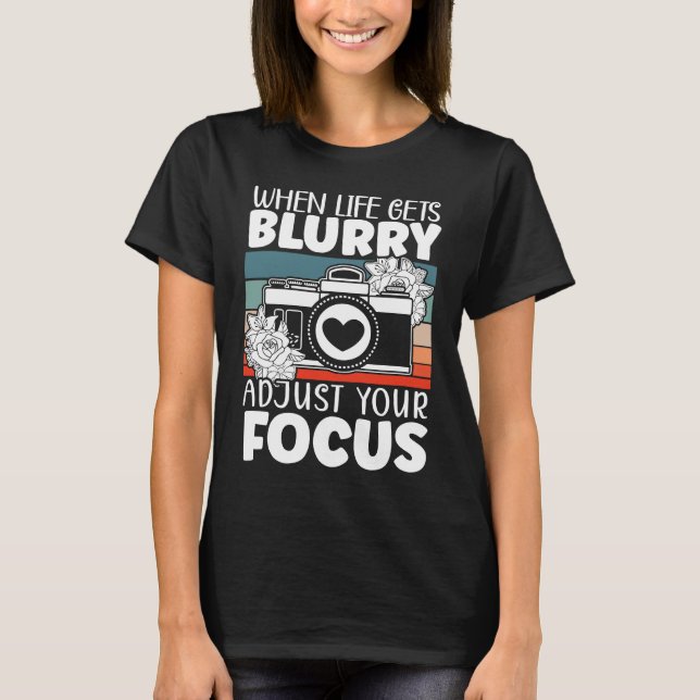 Photography Camera Picture Image Resolution Photog T Shirt (Framsida)