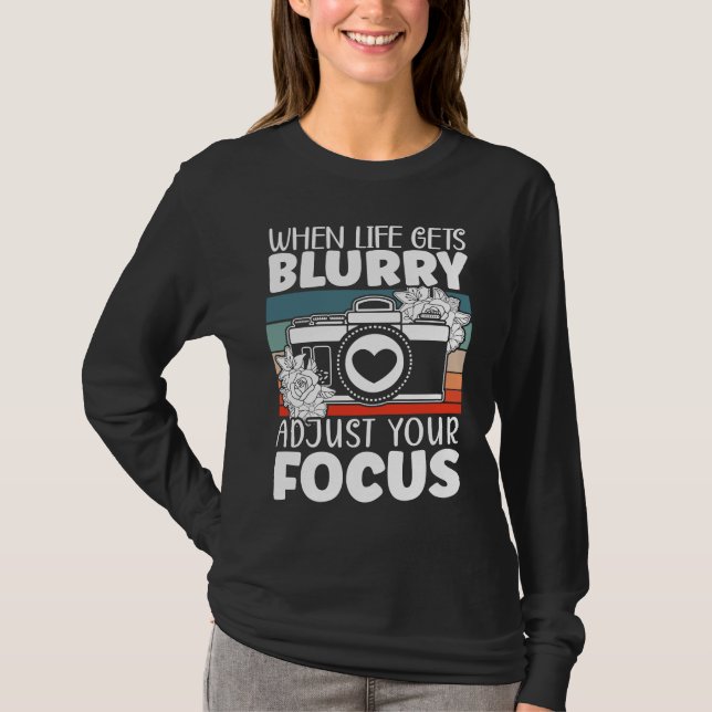 Photography Camera Picture Image Resolution Photog T Shirt (Framsida)