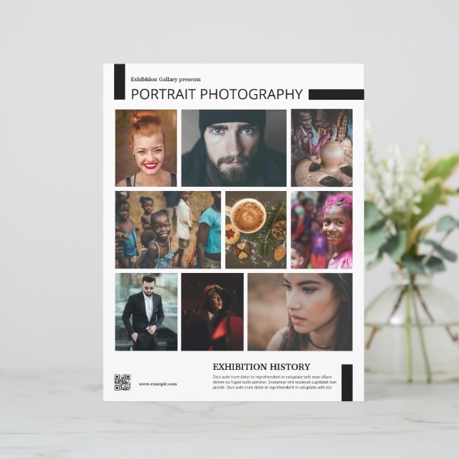 Photography Exhibition Flyer Template (Stående Fram)