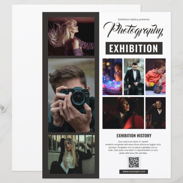 Photography Exhibition Flyer Template (Fram/baksida)