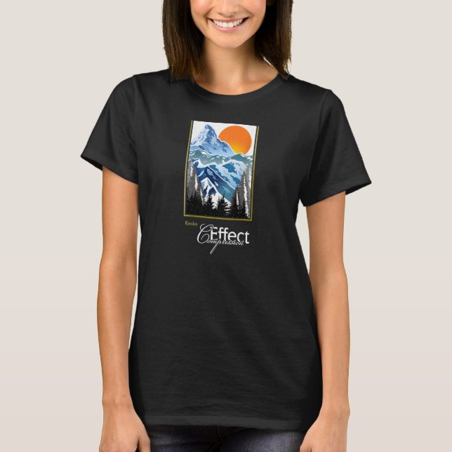 Photography term graphic Compression effect winter T Shirt (Framsida)