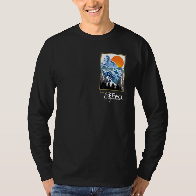 Photography term graphic Compression effect winter T Shirt (Framsida)