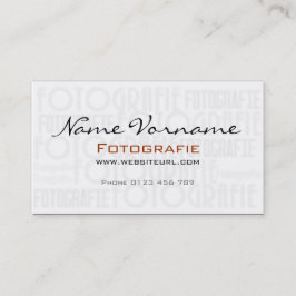 Photography Visitkort