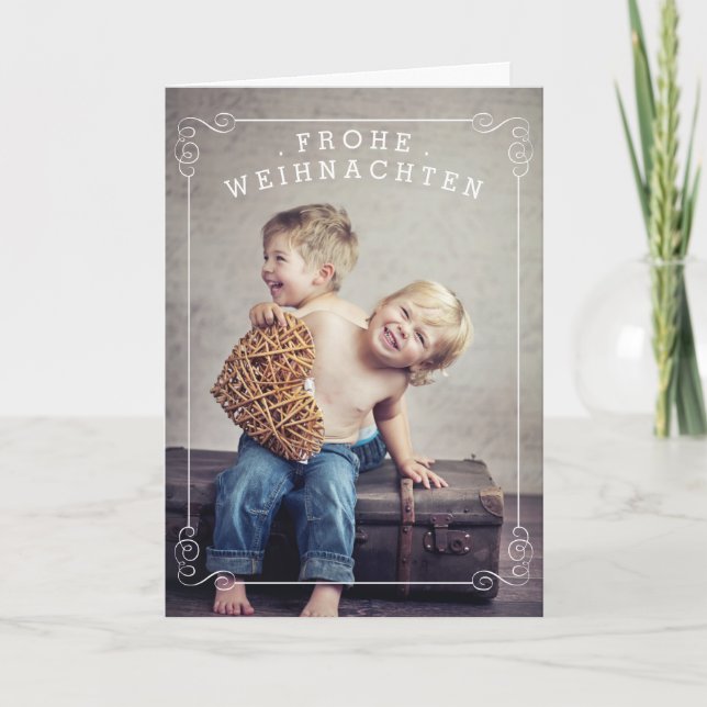 Photokarte der frohe Weihnachten Helgkort (Framsida)