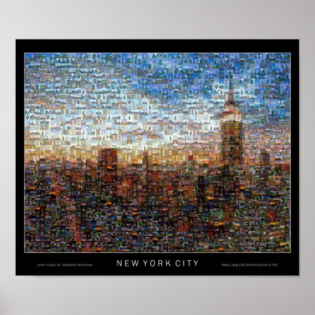 Photomosaic från New York Poster (Framsidan)