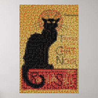 Photomosaic-Tournée du Chatta Noir Poster