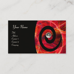 PHOTON SWIRL GEM MONOGRAM svart, vitt Visitkort