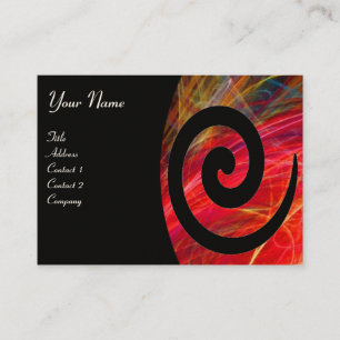 PHOTON SWIRL svart, vit Visitkort