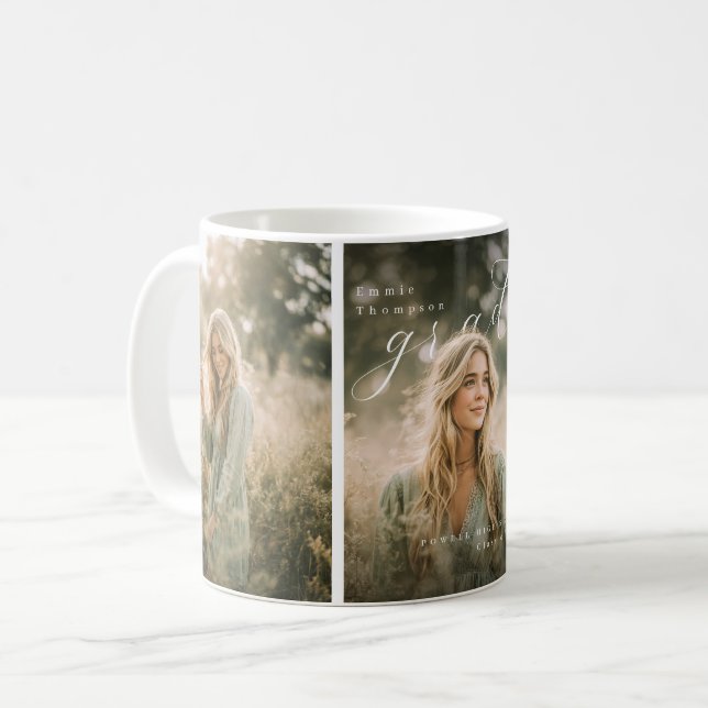 PhotoPo Examensfoto Collage Skriptnamn Kaffemugg (Framsida vänster)