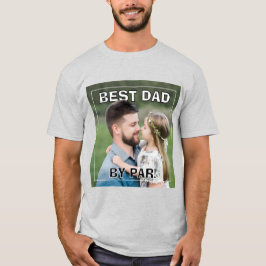 PhotoPop Bästa Pappa Genom Par Våra Årets Foto Tre T Shirt