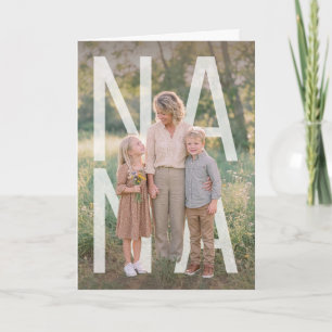 PhotoPop Mormor Anpassad Foto Kort