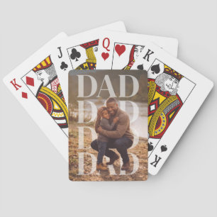 PhotoPop Pappa Anpassad Familjefoto Casinokort