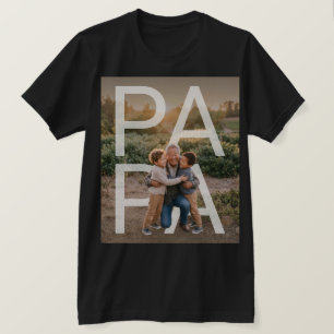 PhotoPop Pappa Anpassad Familjefoto T Shirt