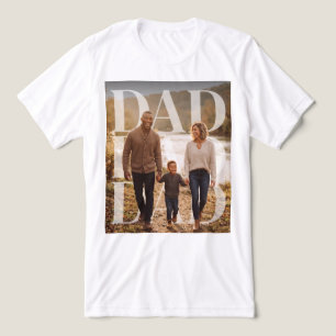 PhotoPop Pappa Anpassad Familjefoto T Shirt