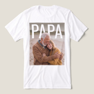 PhotoPop Pappa Anpassad Foto T Shirt