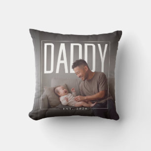 PhotoPop Pappa Est Anpassad År Foto Kudde