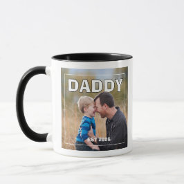 PhotoPop Pappa Est Anpassat År Foto 2026 Mugg