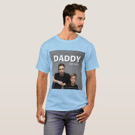 PhotoPop Pappa Est Anpassat År Foto 2026 Trender T Shirt
