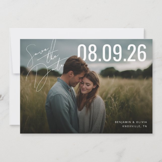 PhotoPop Save the Date Script  Spara Datumet (Framsida)