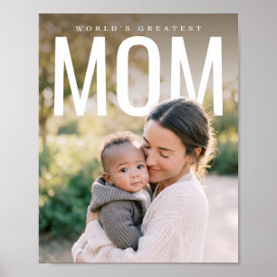 PhotoPop Världens Bästa Mamma Anpassad Foto Poster