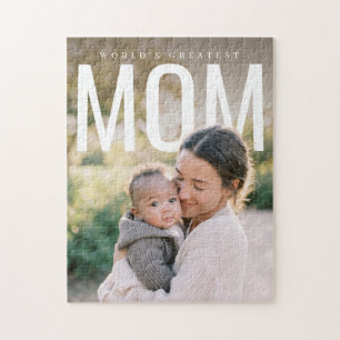 PhotoPop Världens Bästa Mamma Anpassad Foto Pussel