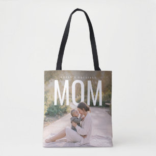 PhotoPop Världens Bästa Mamma Anpassad Foto Tygkasse