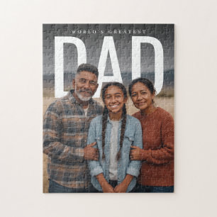 PhotoPop Världens Bästa Pappa Anpassad Foto Pussel