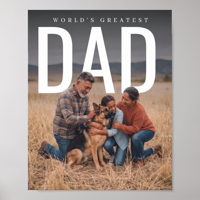 PhotoPop Världens Bästa Pappa Poster (Framsidan)