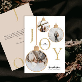 Photos JOY White jul Bell Helgdag Card Julkort