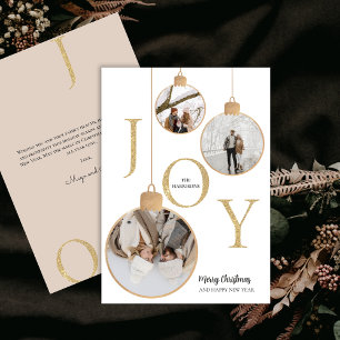 Photos JOY White jul Bell Helgdag Card Julkort