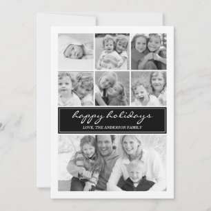 Photoshop-kort för flera fotokollage-Helgdag - sva Julkort