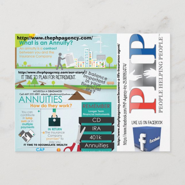 PHP AGENCY POSTCARD BY MOJISOLA A GBADAMOSI VYKORT (Framsida)