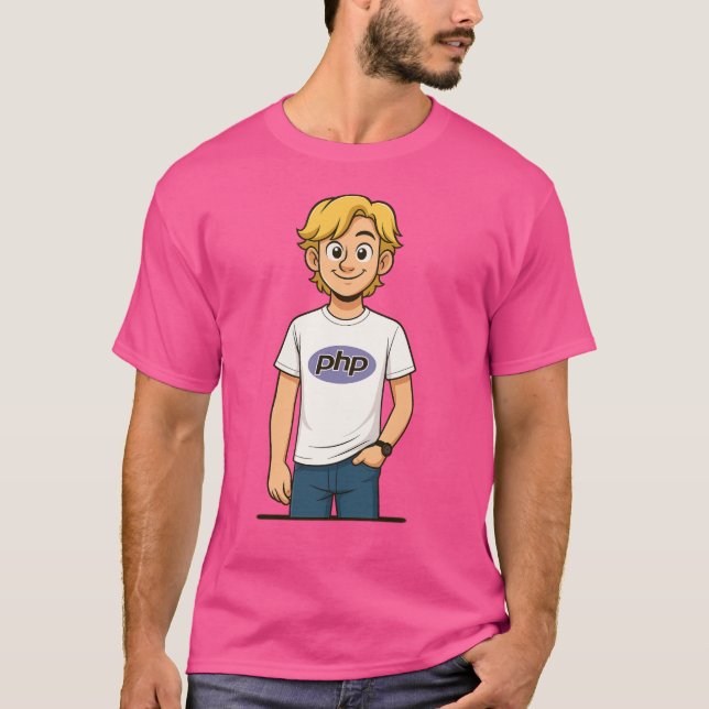 PHP Disney Cartoon Programmer Tee (Framsida)
