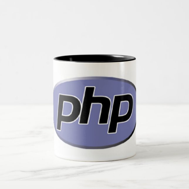 php-stort Två-Tonad mugg (Center)