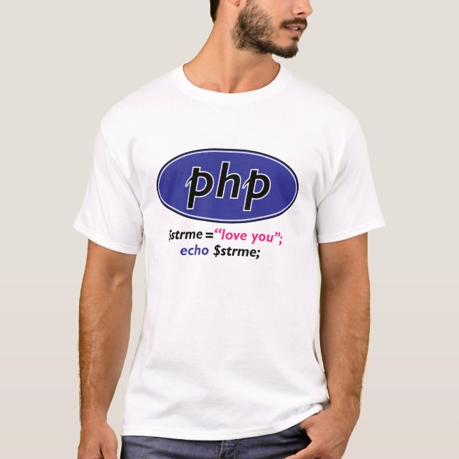 php-t-skjorta tröja (Framsida)