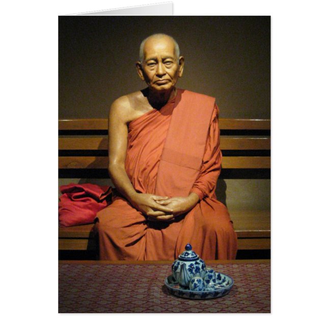 Phra Dhammayanmuni ... Buddhist Munk-kort Hälsningskort (Framsidan)