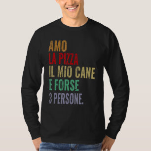 Phrase Man Woman i Kärlek Pizza och min Hund T Shirt