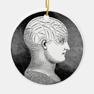Phrenology Julgransprydnad Keramik