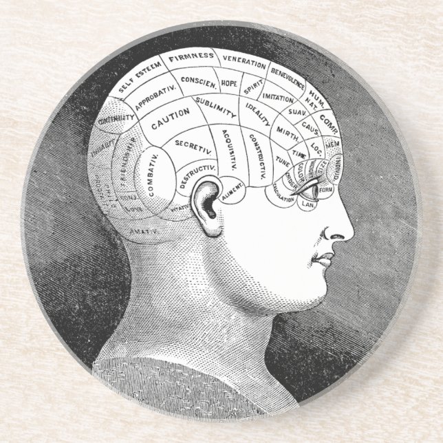 Phrenology Underlägg Sandsten (Framsidan)