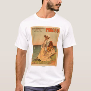 Phroso kvinna på den sceniska affischen för stra t-shirt