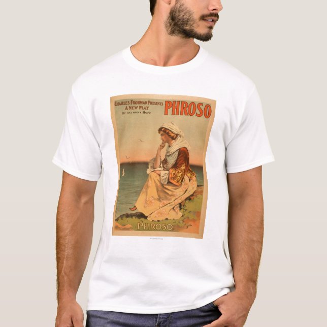 Phroso kvinna på den sceniska affischen för strand t-shirt (Framsida)