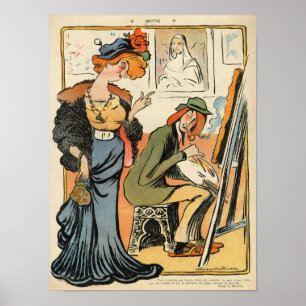 Phryne: arkityr av en konstnärsmodell poster