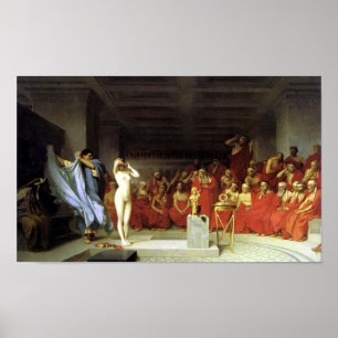 Phryne före Areopagus Poster