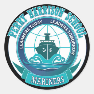 PHS Mariners Sticker Runt Klistermärke