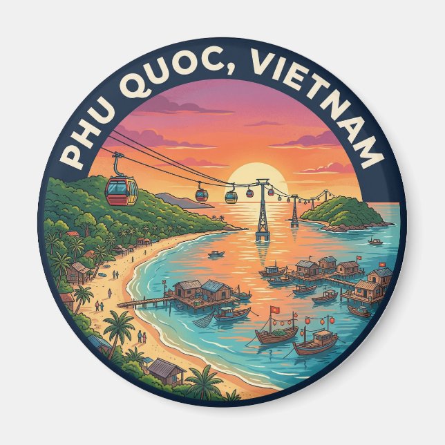 Phu Quoc Vietnam Magnet (Framsidan)