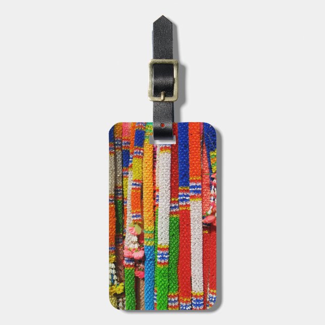 Phuang Maalai - Thai Blommigt Garland Bagagebricka (Vertikal Framsida)